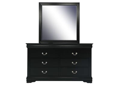 Image for LOUIS PHILIP BLACK DRESSER AND MIRROR