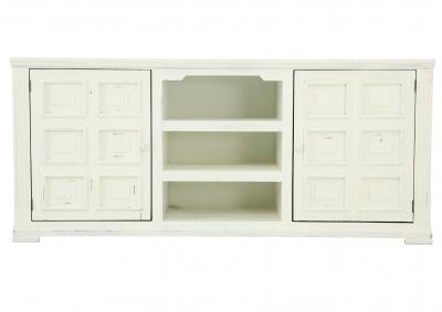 LAFITTE AGED WHITE TV STAND,ARDENT HOME