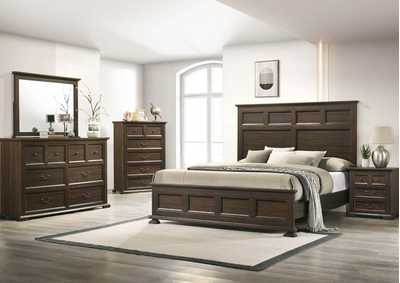 MOSSBERG RUSTIC OAK QUEEN BEDROOM,LIFESTYLE FURNITURE