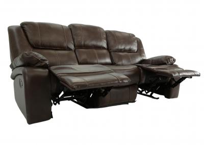 EASTON TOBACCO LEATHER RECLINING SOFA,CHEERS