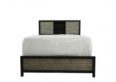 Image for DAUGHTREY BLACK FULL BOOKCASE BED
