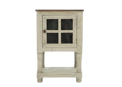 AUGUSTA GRAY/TOBACCO ACCENT TABLE