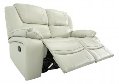 EASTON STONE LEATHER RECLINING LOVESEAT,CHEERS