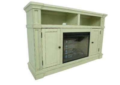 CRAWFORD WHITE FIREPLACE WITH INSERT,KITH FURNITURE