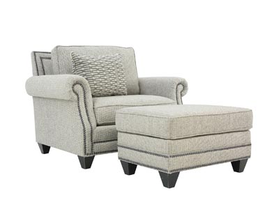 Image for TWINE AND TWIG RATTAN CHAIR AND OTTOMAN