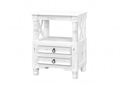 WAVERLY WHITE ACCENT TABLE,ARDENT HOME