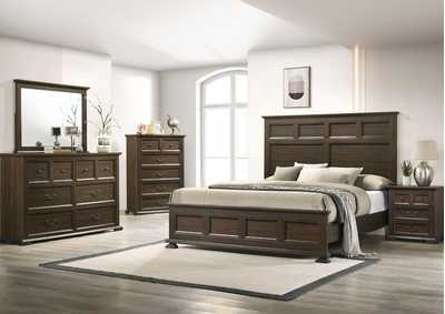 MOSSBERG RUSTIC OAK KING BEDROOM,LIFESTYLE FURNITURE