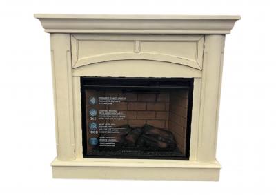 Image for MILAN WHITE FIREPLACE WITH INSERT