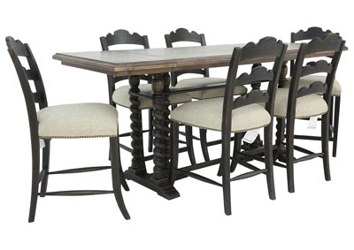 Image for LAGRANGE 7 PIECE COUNTER HEIGHT DINING SET