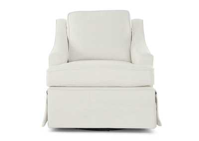 Image for AYLA SIMPLY WHITE SWIVEL GLIDER