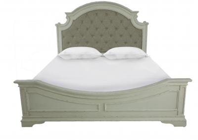 HAVEN WHITE KING UPHOLSTERED BED,LIFESTYLE FURNITURE