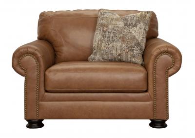 Image for CARIANNA CARAMEL LEATHER OVERSIZED CHAIR