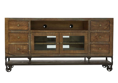 Image for URBAN GOLD 6 DRAWER TV STAND 76"