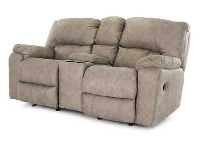 STETSON FOG RECLINING LOVESEAT WITH CONSOLE,HOMESTRETCH