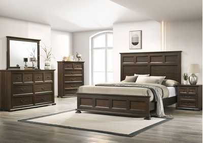 MOSSBERG RUSTIC OAK QUEEN BED,LIFESTYLE FURNITURE