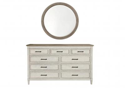 Image for BELLA COTTAGE WOOD TOP DRESSER AND MIRROR