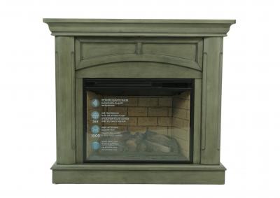 Image for MILAN GRAY FIREPLACE WITH INSERT