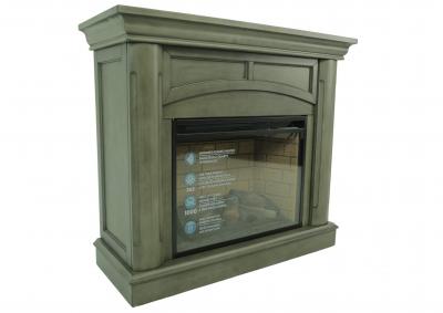 MILAN GRAY FIREPLACE WITH INSERT,KITH FURNITURE