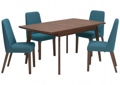 Image for LYNCOTT BLUE 5 PIECE BUTTERFLY DINING SET