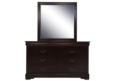 Image for LOUIS PHILIP CHERRY DRESSER AND MIRROR
