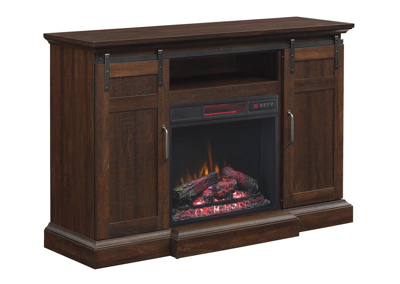 Classic Flame Manning Infrared Electric Fireplace Entertainment Center, Saw Cut Espresso,Instore