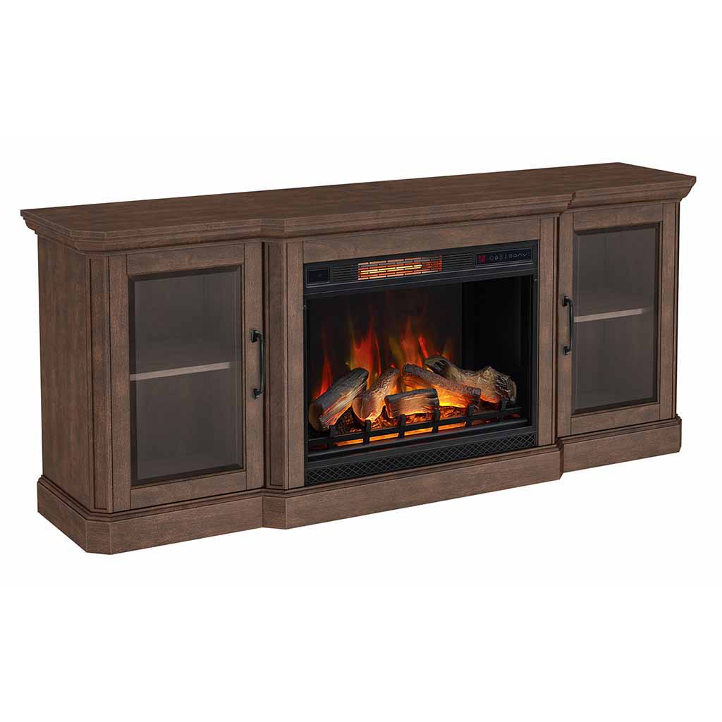 Hershel TV Stand with Fireplace,Instore