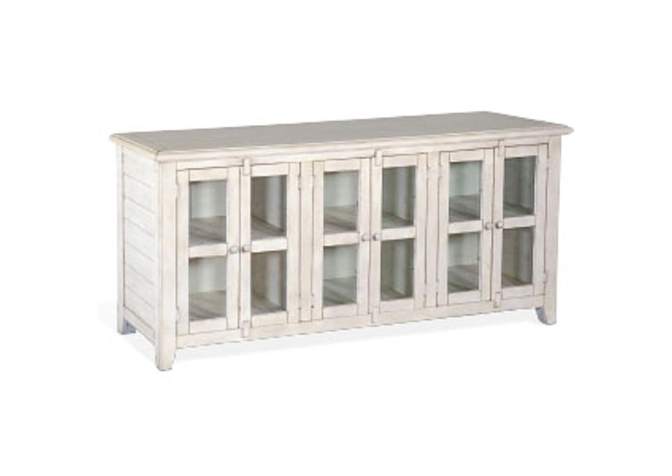 Prairie View 70 Inch Entertainment Console Marble White,Instore