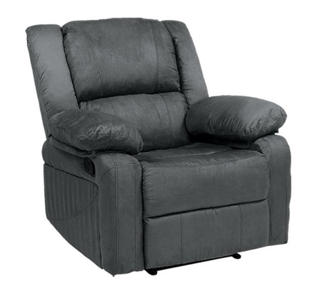 Dark Gray Fabric with pull handle recliner