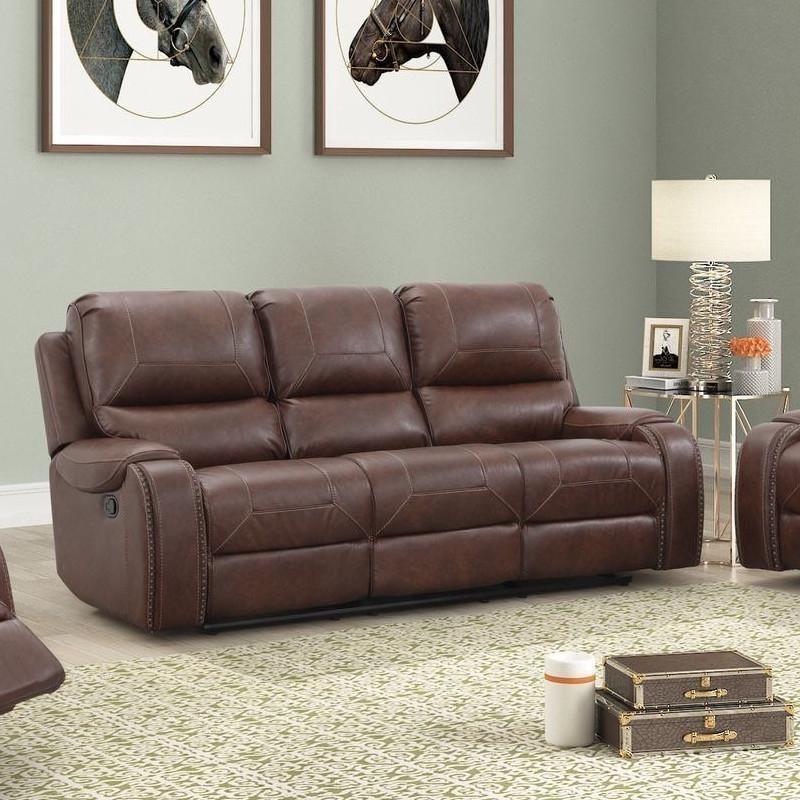 Dual Reclining Sofa with Drop Down Tray