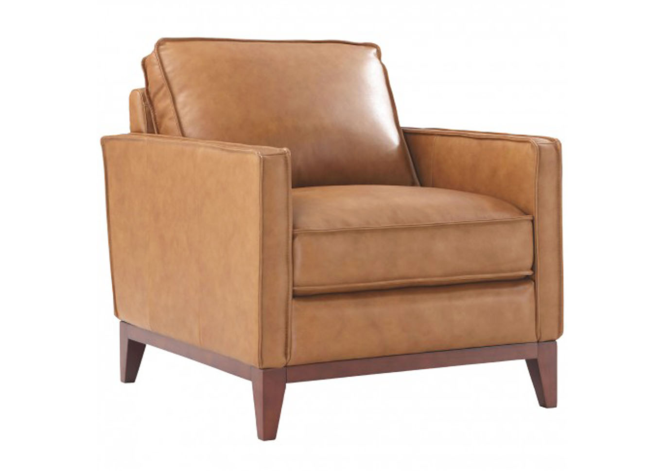 Carlsbad Leather Carmel Color sofa and chair