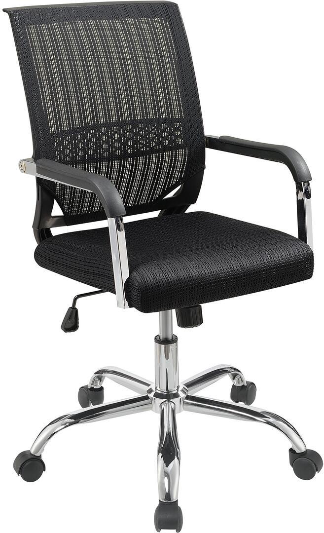 Black Mesh Back Adjustable desk chair with rollers