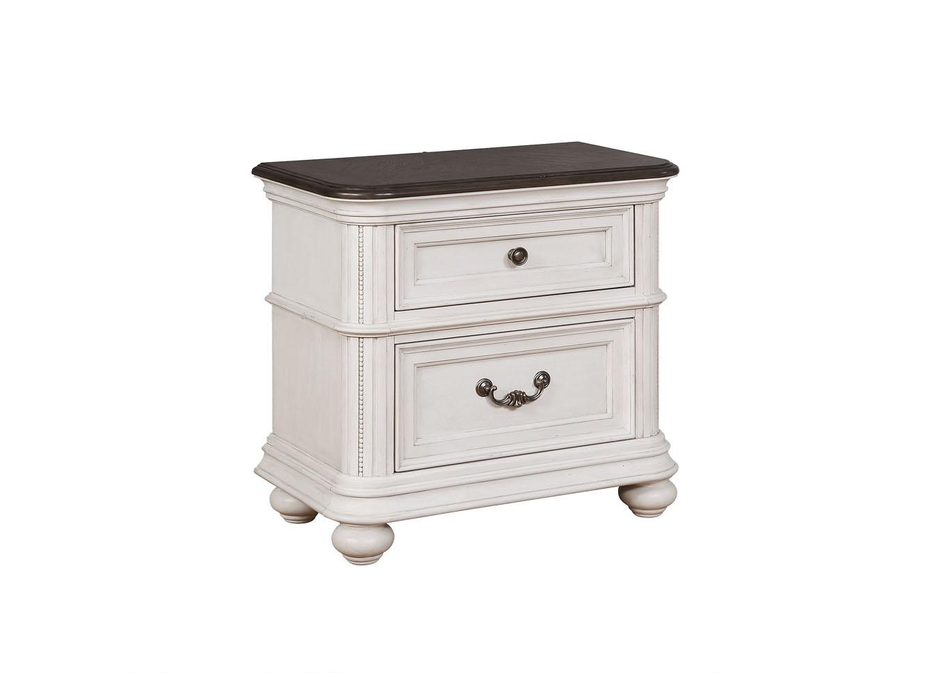 Lanett 2 Drawer Nightstand with USB Charging Station,Instore