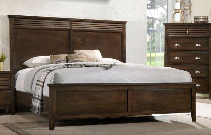 Twin Headboard Footboard and Rails in Brown color Jazz