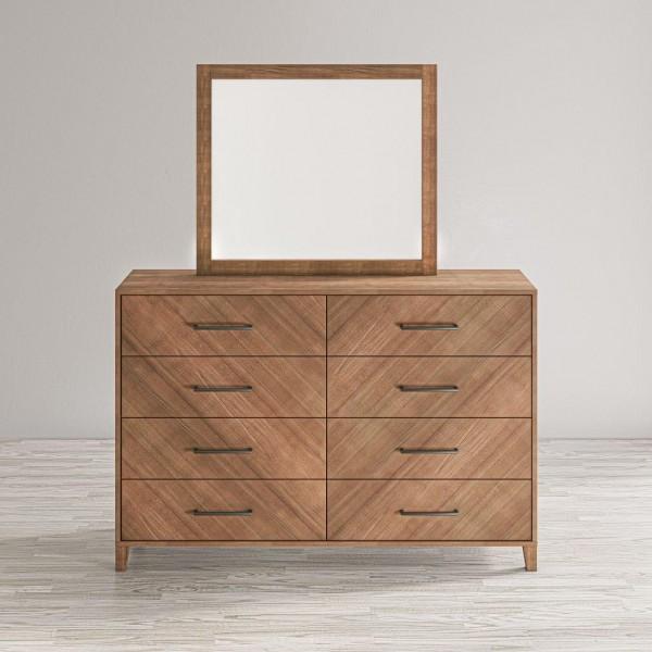 Storage Bed with 2 drawers dresser mirror and USB Nightstand