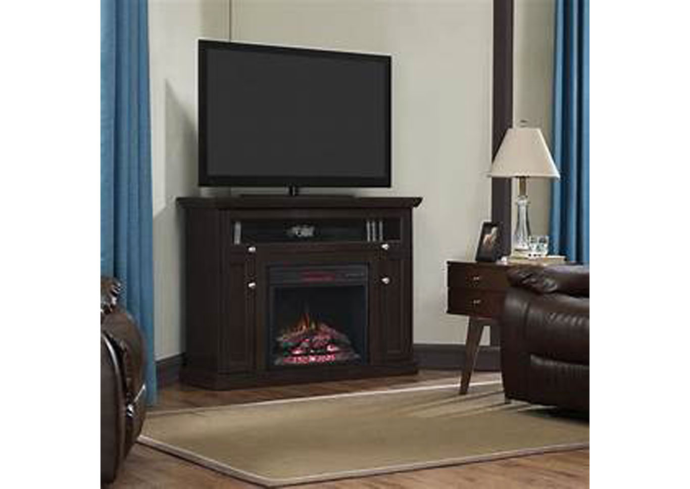 Classic Flame Windsor TV Stand for TVs up to 50",  Espresso,Instore