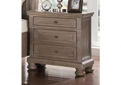 Image for Allison Nightstand with USB Port and Hidden Storage