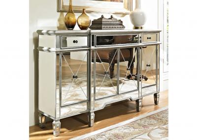 Image for Mirrored 3 Drawer 4 Door Console