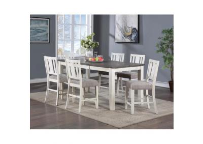 Image for Saratoga 7 PC Counter Height Extendable Acacia Solid Wood Set