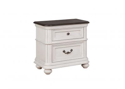 Lanett 2 Drawer Nightstand with USB Charging Station