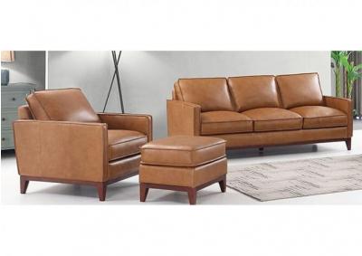 Carlsbad Top Grain Leather Sofa and Chair