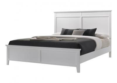 Image for Jazz White Panel Bed - Queen