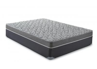 6.5" Firm All-Foam Factory Select Cover Twin Mattress with Foundation