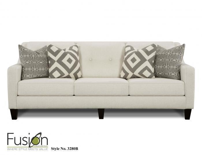 Sugarshack Glacier Sofa w/Revolution Fabric,Fusion