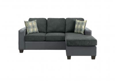 Grey Reversible Sofa Chaise