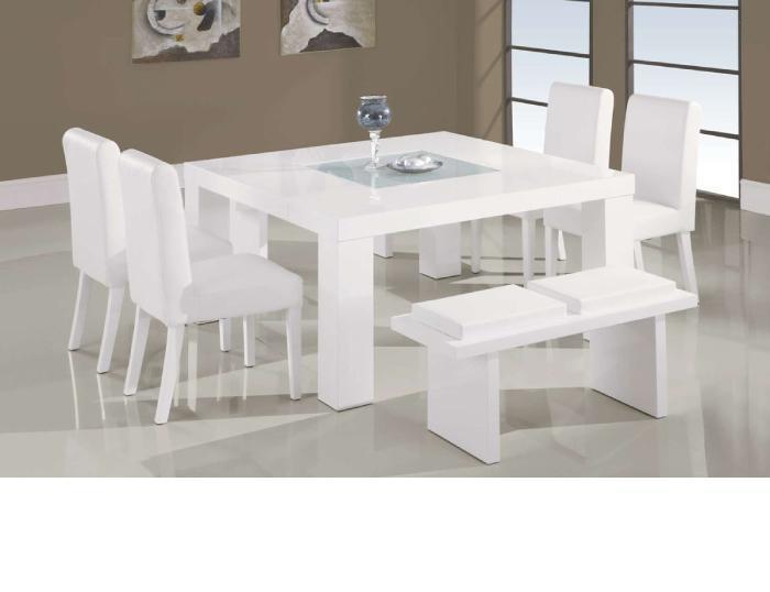 Global Furniture 7-Piece White Dining Room Set,Global Furniture