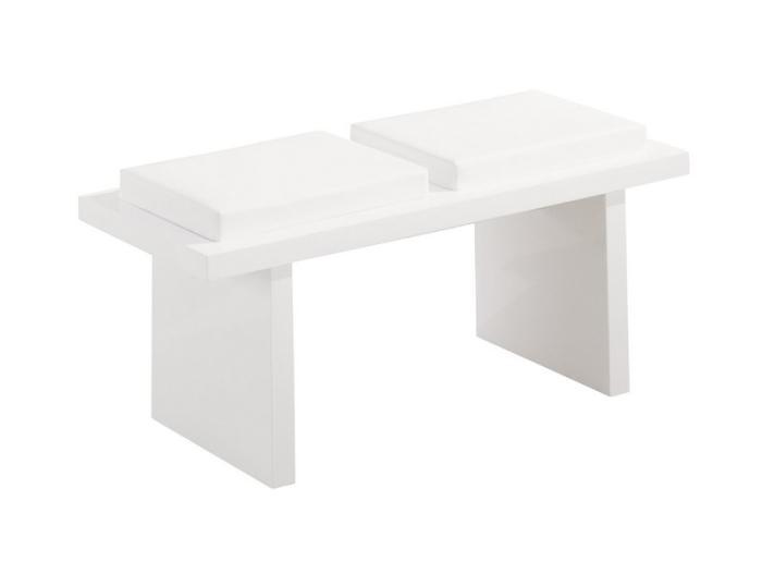 Global Furniture DG020 White Side Bench,Global Furniture
