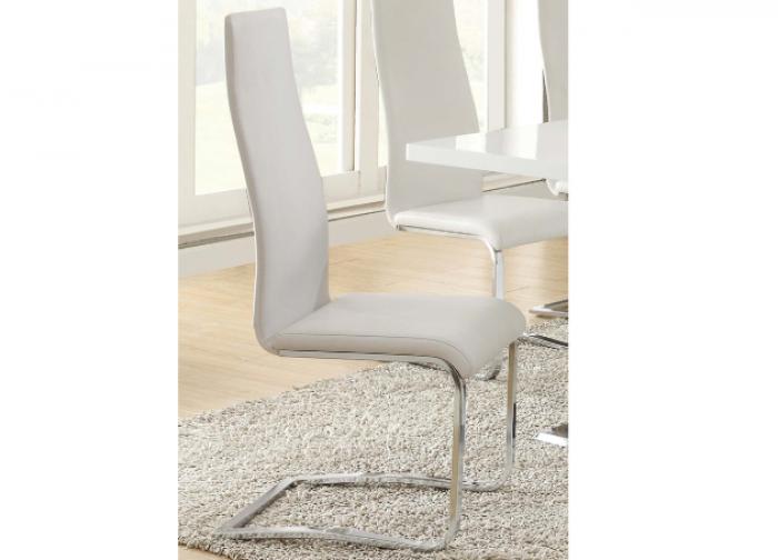 Coaster White Dining Room Side Chair,Coaster
