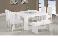Global Furniture 7-Piece White Dining Room Set