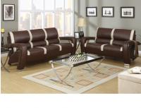Image for Brown Leather Sofa & Loveseat
