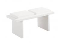 Global Furniture DG020 White Side Bench